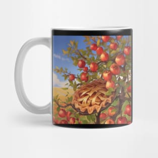 Apple Pie Vintage Slice Kawaii Sweet Retro Picture Mug